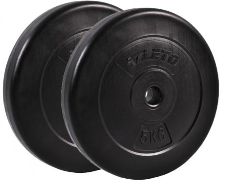 Диск для штанг и гантелей композитный Atleto 2шт x 5кг (1204) - уцененный товар 