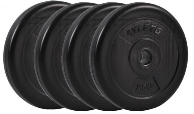 Диск для штанг и гантелей композитный Atleto 4шт x 2,5кг (1209) - уцененный товар 