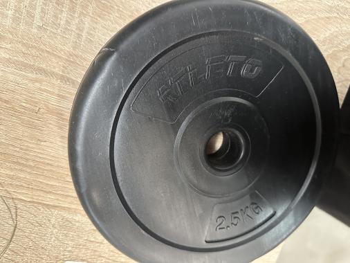 Диск для штанг и гантелей композитный Atleto 4шт x 2,5кг (1209) - уцененный товар 