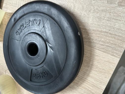 Диск для штанг и гантелей композитный Atleto 4шт x 2,5кг (1209) - уцененный товар 