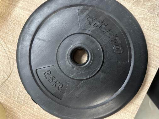 Диск для штанг и гантелей композитный Atleto 4шт x 2,5кг (1209) - уцененный товар 