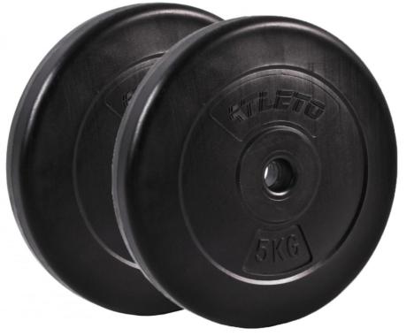 Диск для штанг и гантелей композитный Atleto 2шт x 5кг (1225) - уцененный товар 
