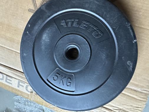 Диск для штанг и гантелей композитный Atleto 2шт x 5кг (1225) - уцененный товар 
