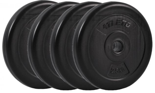 Диск для штанг и гантелей композитный Atleto 4шт x 2,5кг (1230) - уцененный товар 