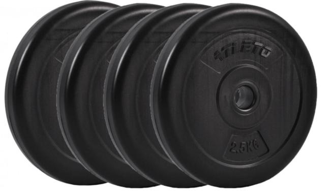 Диск для штанг и гантелей композитный Atleto 4шт x 2,5кг (1244) - уцененный товар 
