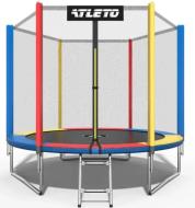 Батут Atleto 312 см с сеткой и стремянкой multikolor (930) - уцененный товар