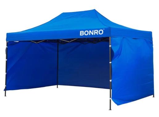  Намет павільйон розсувний з стінками 3 х 4,5 м Bonro B-9005 синій + сумка