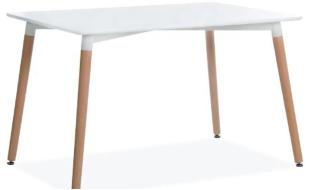 Стіл обідній Bonro В-950- 1200 білий (525) - уцінений товар