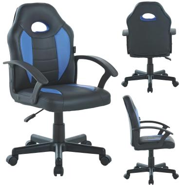  Крісло офісне геймерське Bonro B-043 синє