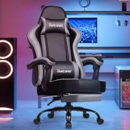 Крісло офісне з підставкою для ніг Bonro B-059 сіре