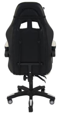  Крісло геймерське Bonro B-810 TPF біле з підставкою для ніг