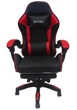  Крісло геймерське Bonro B-945 червоне з підставкою для ніг
