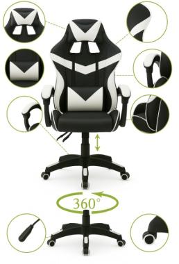  Крісло геймерське Bonro BN-810 біле
