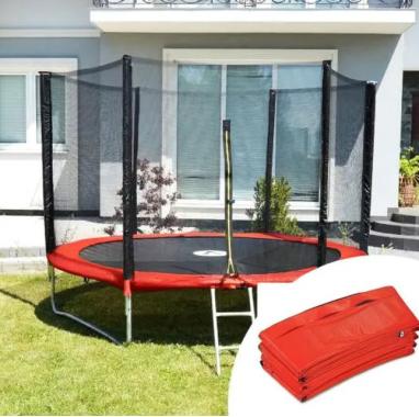 Накидка на пружины для батута 312 см 10ft красная 