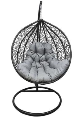  Підвісне крісло-гойдалка кокон Bonro 329 XL (чорно-сіре) (713) - уцінений товар