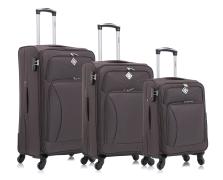 Чемодан Bonro Tourist 4 колеса набор 3 штуки коричневый