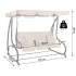 Гойдалка садовая Bonro Garden BW-002 бежевая 3 местная 