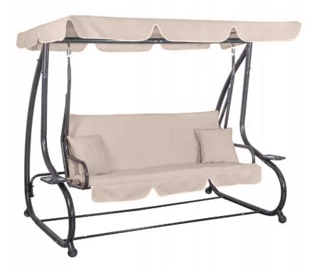 Гойдалка садовая Bonro Garden BW-002 бежевая 3 местная 