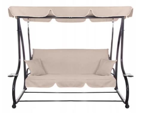 Гойдалка садовая Bonro Garden BW-002 бежевая 3 местная 
