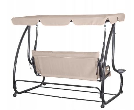 Гойдалка садовая Bonro Garden BW-002 бежевая 3 местная 