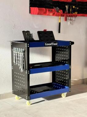 Тележка для инструментов с крючками Good Tool GT-141 синий (548) - уцененный товар 