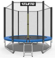 Батут дитячий з сіткою та драбинкою 183 см Atleto