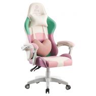Крісло геймерське Bonro Lady 813 рожево-фіолетове (384) - уцінений товар