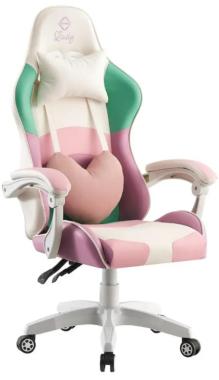 Крісло геймерське Bonro Lady 813 рожево-фіолетове (973) - уцінений товар