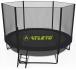 Батут с сеткой и стремянкой 312 cм Atleto Black + подарок мячик 
