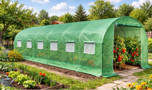  Теплиця садова парник для городу з вікнами та оцинковим каркасом Bonro UP-18м2