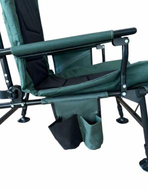 Крісло стілець рибальський шезлонг розкладний Bonro B-22 темно-зелене