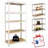 Стеллаж металлический 180x90x40 Siker GoodTool P9040 белый 5 полок 