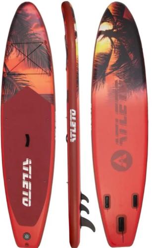 SUP-доска надувная для плавания Atleto 350 см Miame + сиденье